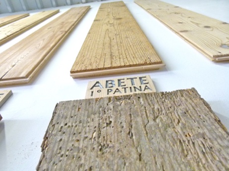 Pavimenti in Abete 1° patina prima e dopo
